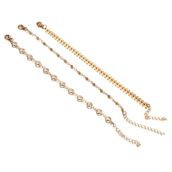 3 Piece Anklet Set - Picture 4 of 6